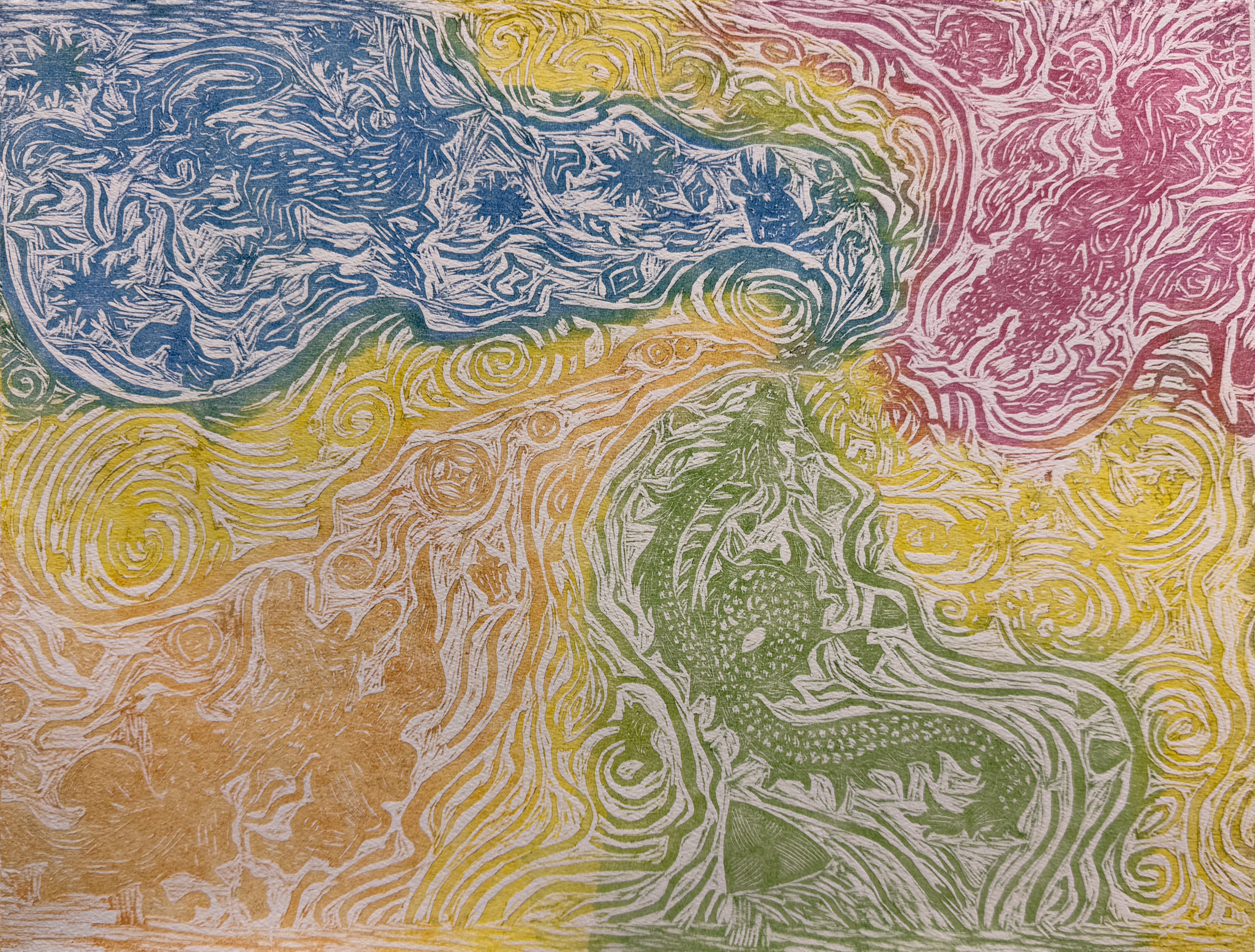 Legend of Four Seasons — Printmaking Cover 1