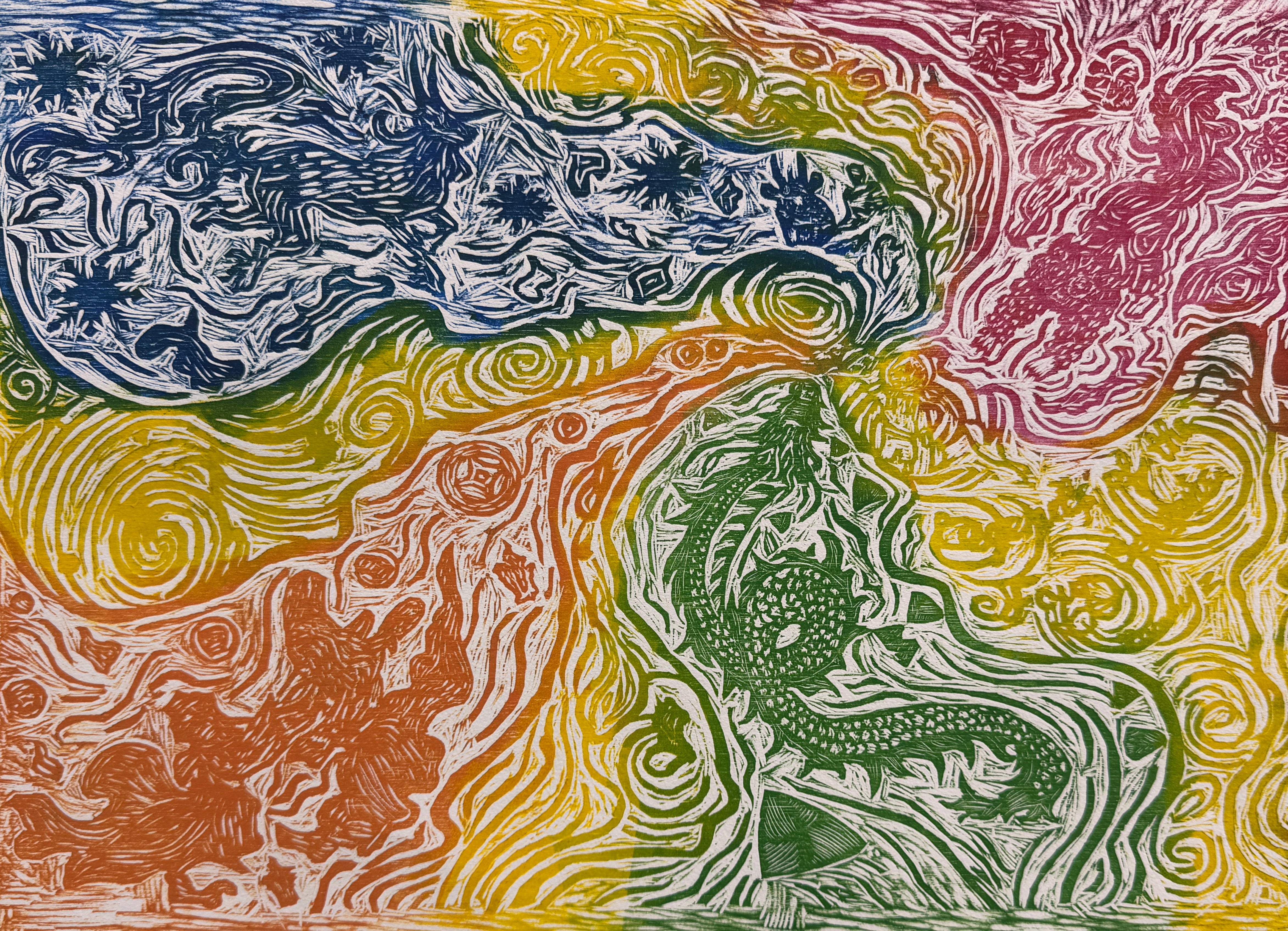 Legend of Four Seasons — Printmaking Cover